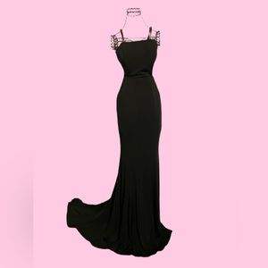 Black Mermaid Maxi Dress